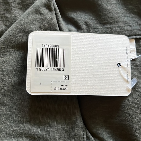 Levi's Short Sleeve Boilersuit Free People Army Green NWT - Picture 14 of 15